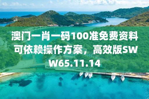 澳门一肖一码100准免费资料 可依赖操作方案，高效版SWW65.11.14