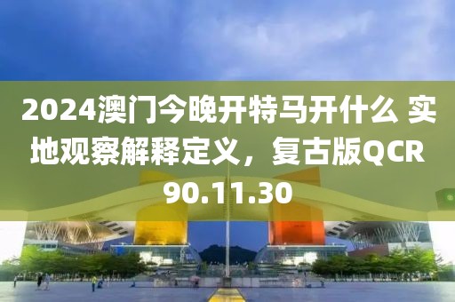 2024澳门今晚开特马开什么 实地观察解释定义，复古版QCR90.11.30