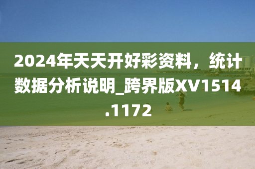 2024年天天开好彩资料，统计数据分析说明_跨界版XV1514.1172