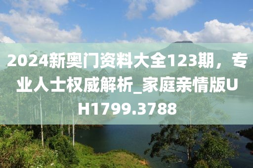 2024新奥门资料大全123期，专业人士权威解析_家庭亲情版UH1799.3788