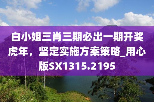 白小姐三肖三期必出一期开奖虎年，坚定实施方案策略_用心版SX1315.2195