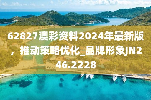 62827澳彩资料2024年最新版，推动策略优化_品牌形象JN246.2228