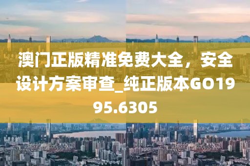 澳门正版精准免费大全，安全设计方案审查_纯正版本GO1995.6305