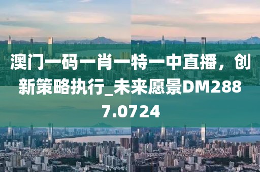 澳门一码一肖一特一中直播，创新策略执行_未来愿景DM2887.0724