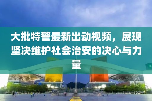 大批特警最新出动视频，展现坚决维护社会治安的决心与力量