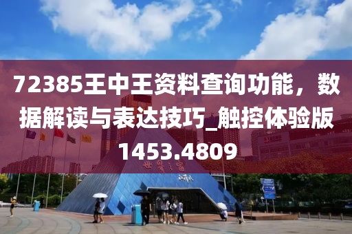 72385王中王资料查询功能，数据解读与表达技巧_触控体验版1453.4809