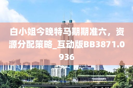 白小姐今晚特马期期准六，资源分配策略_互动版BB3871.0936