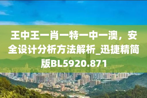 王中王一肖一特一中一澳，安全设计分析方法解析_迅捷精简版BL5920.871