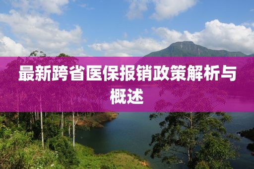 最新跨省医保报销政策解析与概述