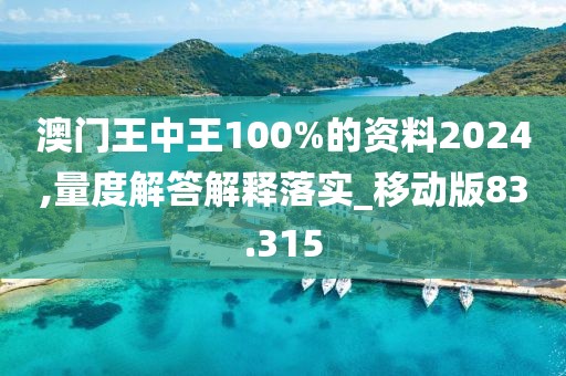 澳门王中王100%的资料2024,量度解答解释落实_移动版83.315