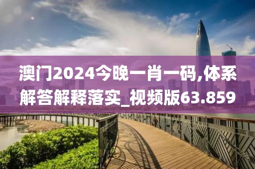 澳门2024今晚一肖一码,体系解答解释落实_视频版63.859