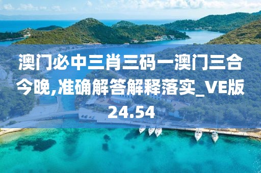 澳门必中三肖三码一澳门三合今晚,准确解答解释落实_VE版24.54