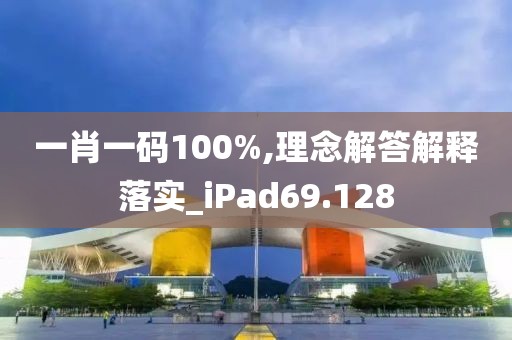 一肖一码100%,理念解答解释落实_iPad69.128