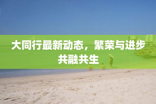 大同行最新动态，繁荣与进步共融共生