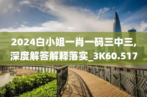 2024白小姐一肖一码三中三,深度解答解释落实_3K60.517