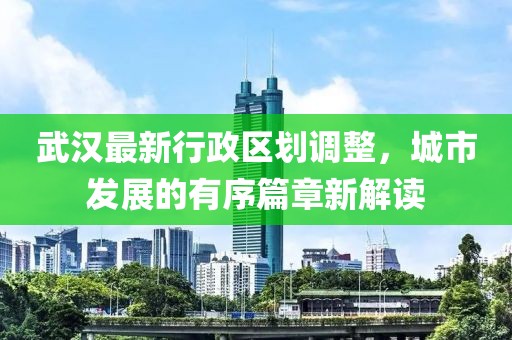 武汉最新行政区划调整，城市发展的有序篇章新解读