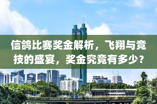 信鸽比赛奖金解析，飞翔与竞技的盛宴，奖金究竟有多少？