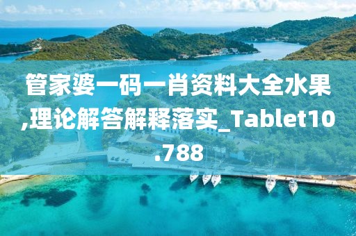 管家婆一码一肖资料大全水果,理论解答解释落实_Tablet10.788