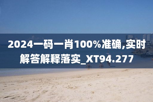 2024一码一肖100%准确,实时解答解释落实_XT94.277