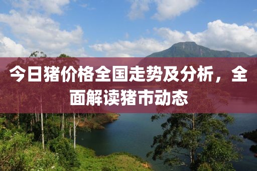 今日猪价格全国走势及分析，全面解读猪市动态