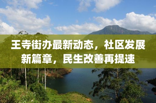 王寺街办最新动态，社区发展新篇章，民生改善再提速