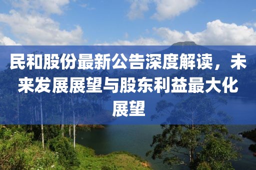 民和股份最新公告深度解读，未来发展展望与股东利益最大化展望