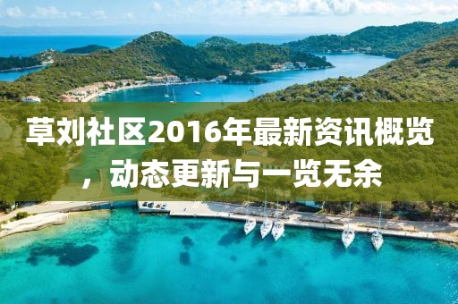 草刘社区2016年最新资讯概览，动态更新与一览无余