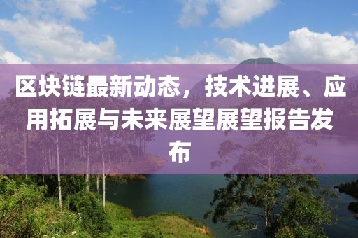 区块链最新动态，技术进展、应用拓展与未来展望展望报告发布