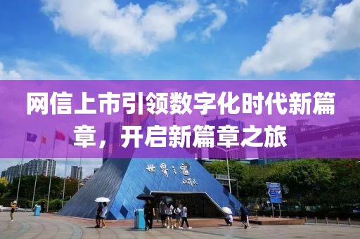 网信上市引领数字化时代新篇章，开启新篇章之旅