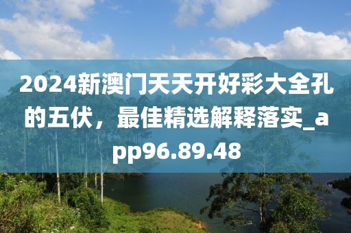 2024新澳门天天开好彩大全孔的五伏，最佳精选解释落实_app96.89.48