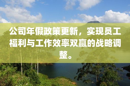 公司年假政策更新，实现员工福利与工作效率双赢的战略调整。