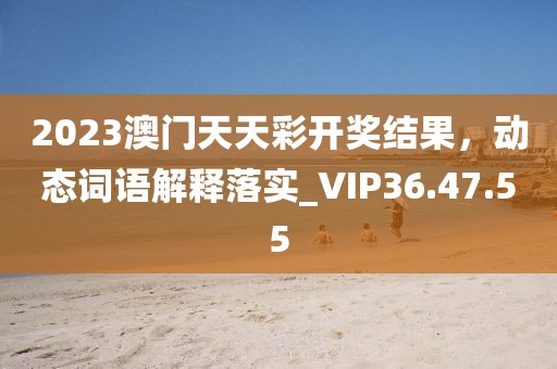 2023澳门天天彩开奖结果，动态词语解释落实_VIP36.47.55