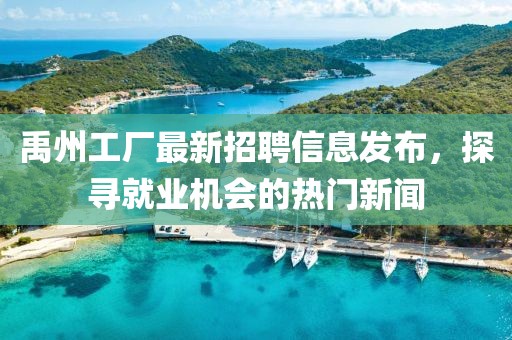 禹州工厂最新招聘信息发布，探寻就业机会的热门新闻