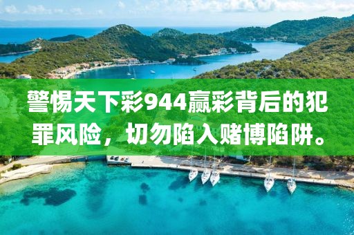 警惕天下彩944赢彩背后的犯罪风险，切勿陷入赌博陷阱。