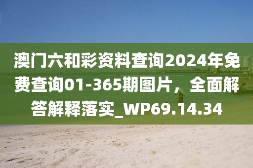 澳门六和彩资料查询2024年免费查询01-365期图片，全面解答解释落实_WP69.14.34