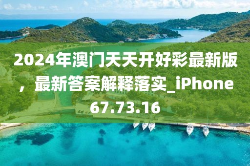 2024年澳门天天开好彩最新版，最新答案解释落实_iPhone67.73.16