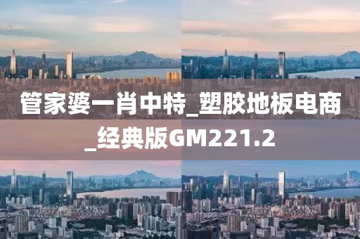 管家婆一肖中特_塑胶地板电商_经典版GM221.2