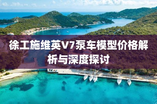 徐工施维英V7泵车模型价格解析与深度探讨