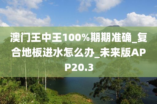 澳门王中王100%期期准确_复合地板进水怎么办_未来版APP20.3