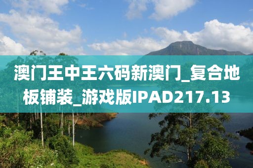 澳门王中王六码新澳门_复合地板铺装_游戏版IPAD217.13