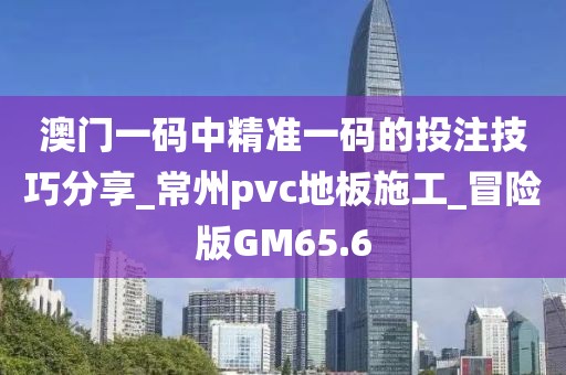 澳门一码中精准一码的投注技巧分享_常州pvc地板施工_冒险版GM65.6