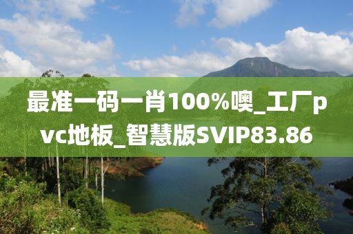 最准一码一肖100%噢_工厂pvc地板_智慧版SVIP83.86