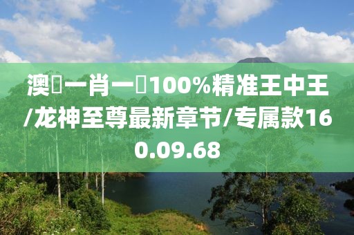 澳門一肖一碼100%精准王中王/龙神至尊最新章节/专属款160.09.68